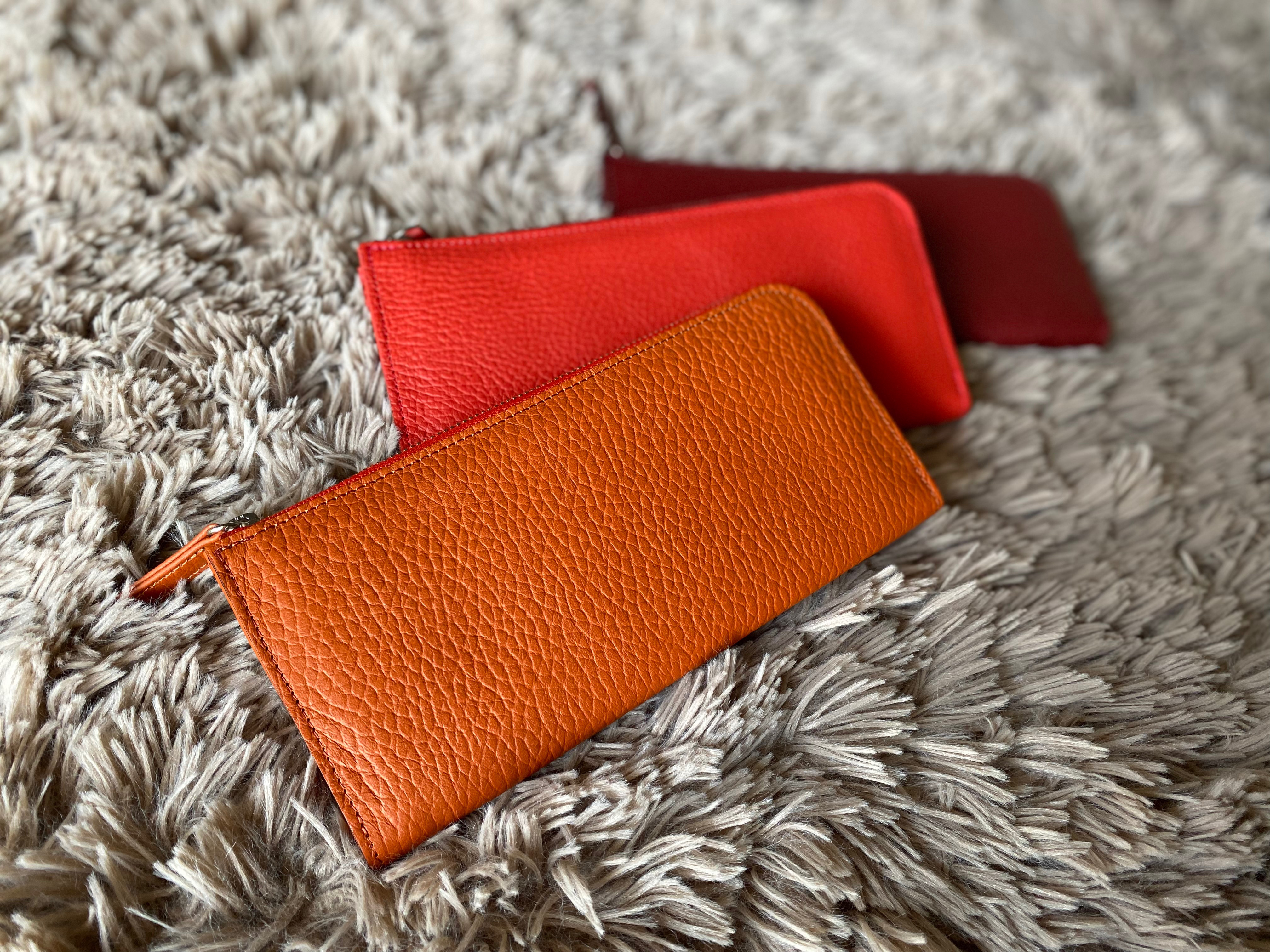 【期間限定SALE】50%off ノベルティ付き 本革 たつのレザー オールハンドメイド L字型ウォレット