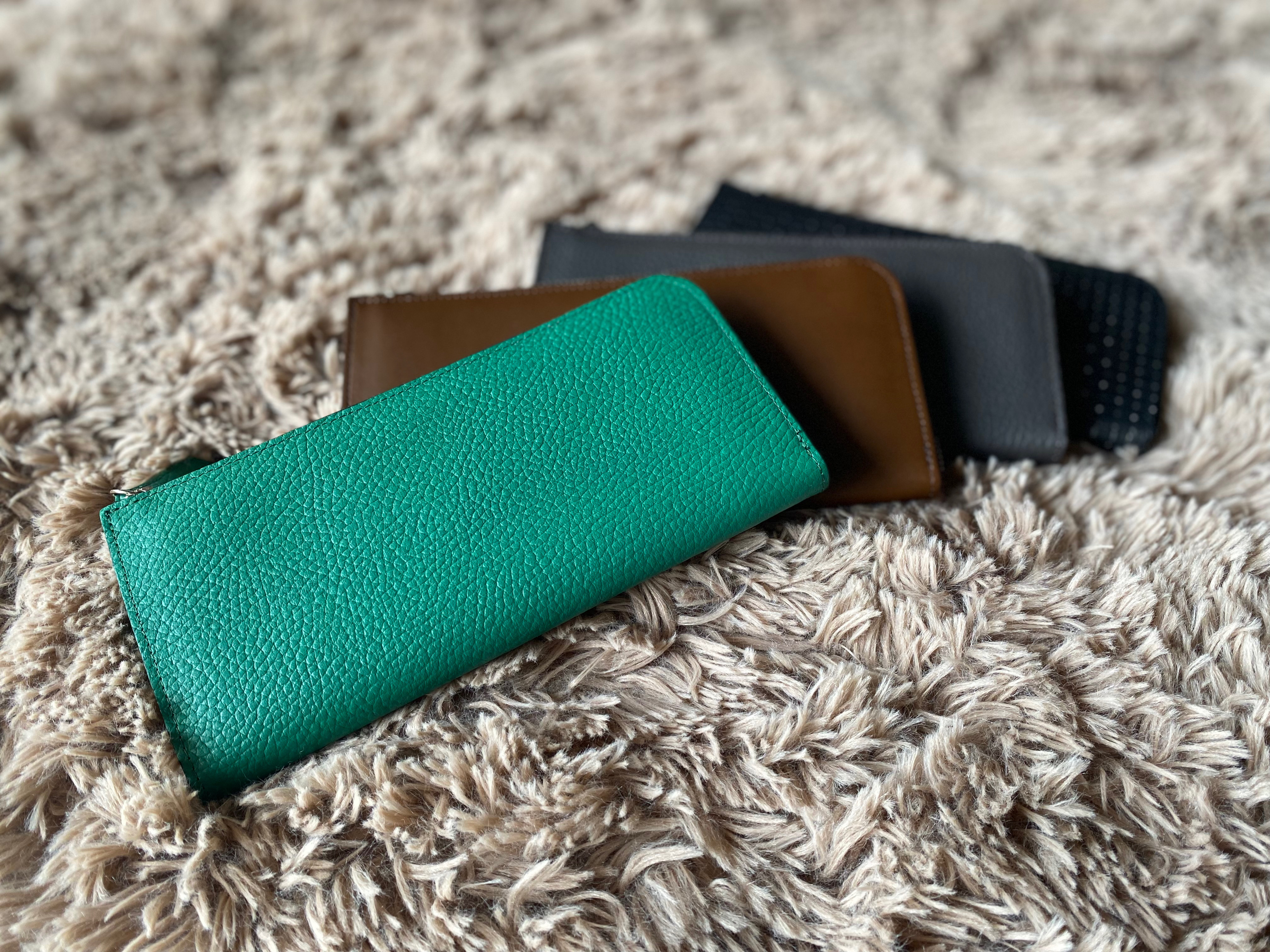 【期間限定SALE】50%off ノベルティ付き 本革 たつのレザー オールハンドメイド L字型ウォレット