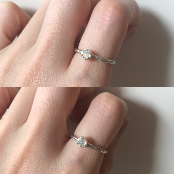 ★ SV オパール Wrap Ring #11.5 11枚目の画像