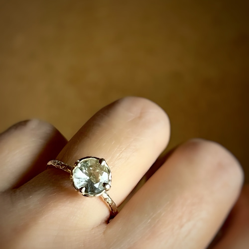 アクアマリンサンストーン リング / Aquamarine Sunstone Ring