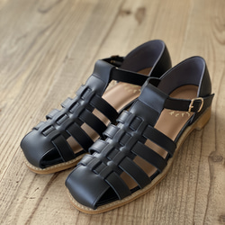 グルカサンダル　白スムース＆黒スムース 17枚目の画像