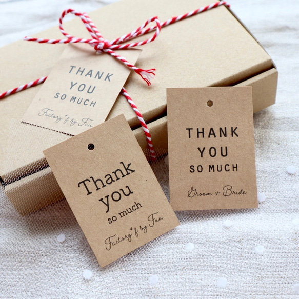 ★ メナード オーセント Thank you ギフト ★ kraft-thank-you-cards-set-of-