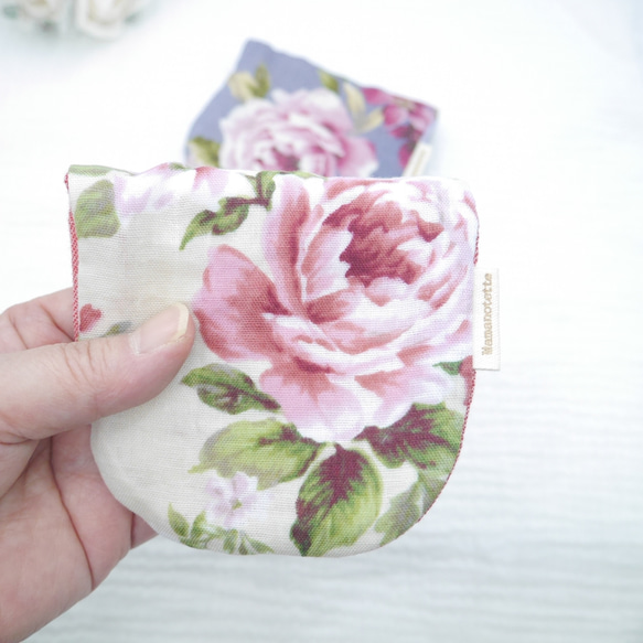 ふわもこハンカチ｜薔薇-Rose Garden-｜S・10×20cm｜ガーゼハンカチ｜ハンドタオル｜ギフト｜花柄 4枚目の画像
