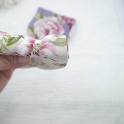 ふわもこハンカチ｜薔薇-Rose Garden-｜S・10×20cm｜ガーゼハンカチ｜ハンドタオル｜ギフト｜花柄 6枚目の画像