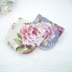 ふわもこハンカチ｜薔薇-Rose Garden-｜S・10×20cm｜ガーゼハンカチ｜ハンドタオル｜ギフト｜花柄 1枚目の画像