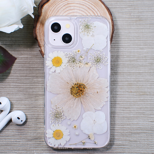 期間限定セール ♡ お花詰め合わせ 押し花スマホケース 全機種