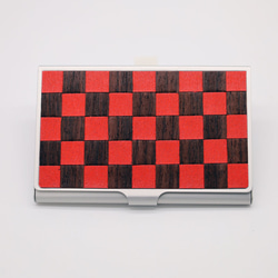 [限量] Art Woody 鋁製卡片盒編織-紅色 (amikomi-kurenai) 第1張的照片