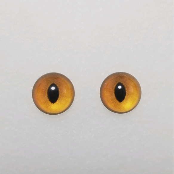 W1　猫の瞳　１２㎜　グラスアイ　羊毛フェルト用 1枚目の画像