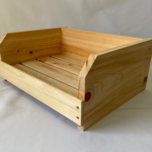 アヤ様ご注文のベッド木製手作り コロン様オーダー品】Pet Bed〜天然木ハンドメイド品＊角型