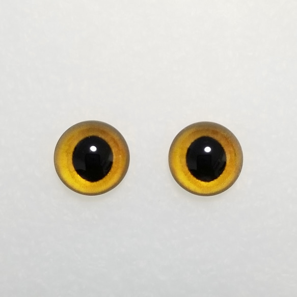 W5　猫の瞳　１２㎜　グラスアイ　羊毛フェルト用 1枚目の画像