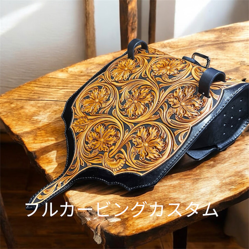 ツールバッグ サドルバッグ カービングツールバッグ レザー