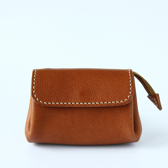 レザーミニ財布 M size コニャック 1枚目の画像