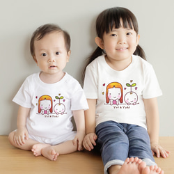 ◉イラストが選べる！名入れTシャツ＆ロンパースセット◉ 2枚目の画像