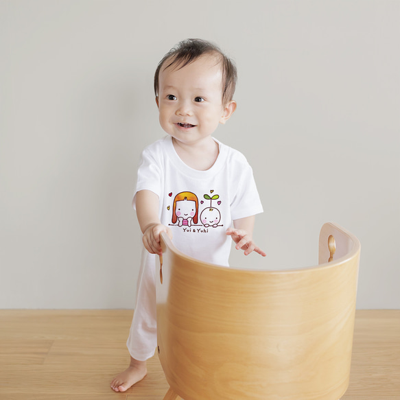 ◉イラストが選べる！名入れTシャツ＆ロンパースセット◉ 4枚目の画像