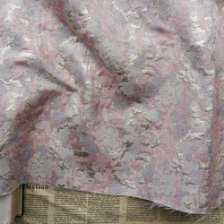 パープル金糸レリーフ花柄 ジャカード生地 [3036] 7枚目の画像