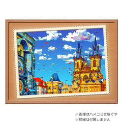 【選べる3枚組ポストカード】チェコ プラハの天文時計とティーン教会【作品No.366】 2枚目の画像