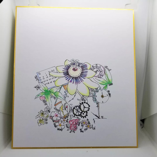 深野こもれび　色紙イラスト Amazon | イラスト ミニ色紙 寸松庵 136×121mm スノーホワイト