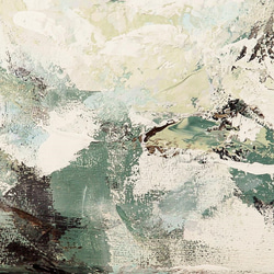 牡丹オーラ／アクリル画　キャンバス　原画　Ｓ0号　静物画　ミューズ　白い花 5枚目の画像