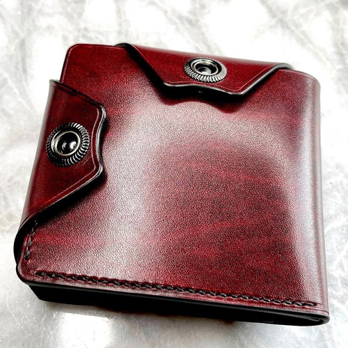 【2023年限定プルアップブラック】コンパクト財布＋きのこキーホルダー 楽天市場】送料無料 日本製 ハンドメイド 本革 1年保証 修理対応