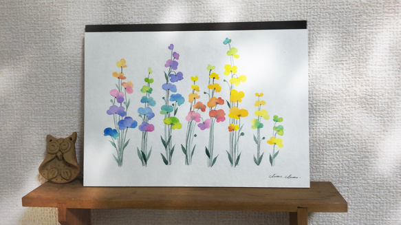 絵画 水彩画 風景画 画題「桜の花」 絵画 yamakasumi56 通販