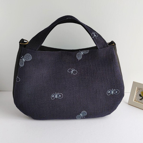 SALEミナペルホネン choucho ワッフル生地 2wayコロリンショルダー