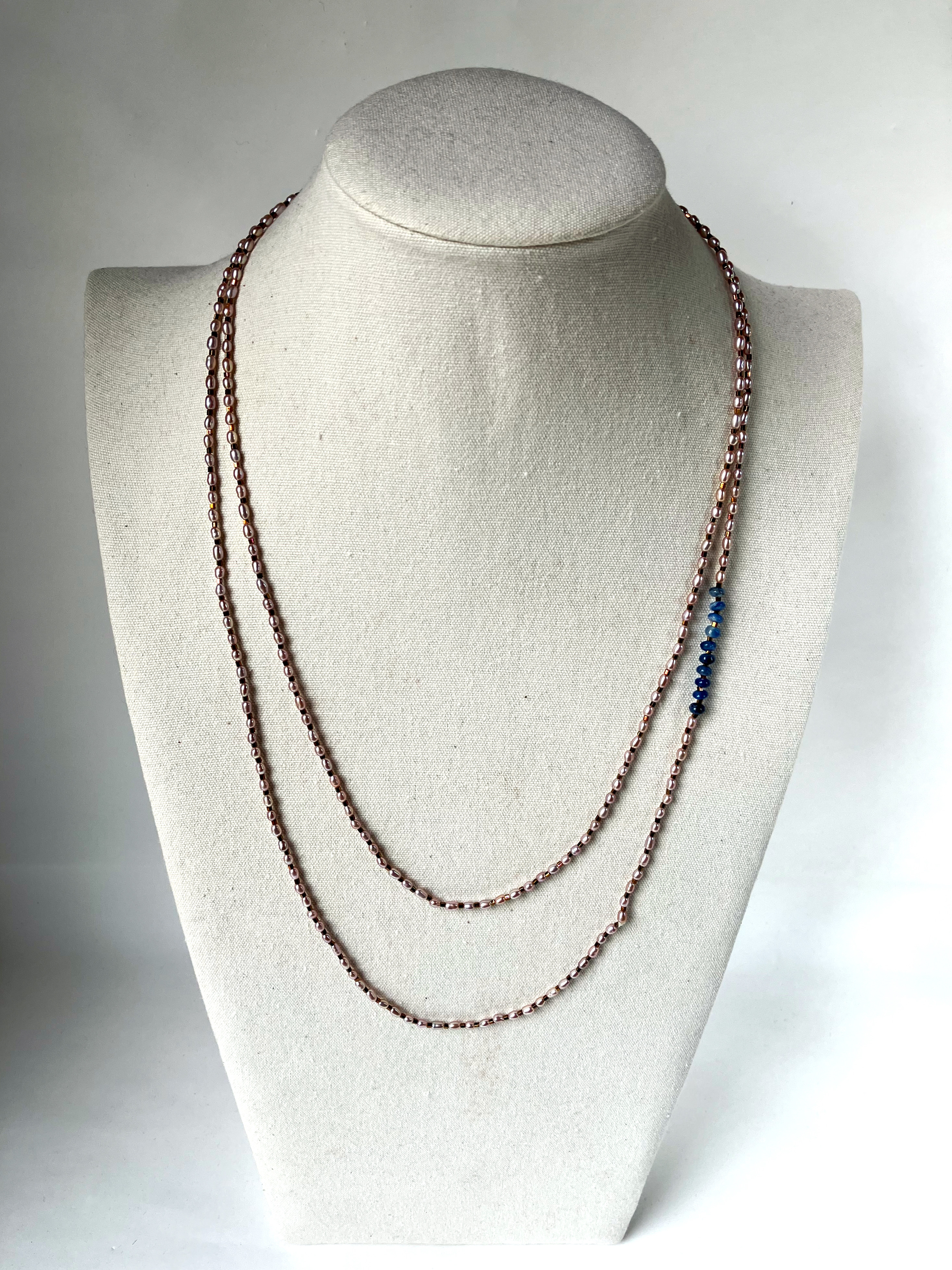 淡水パールのロングネックレス（１）