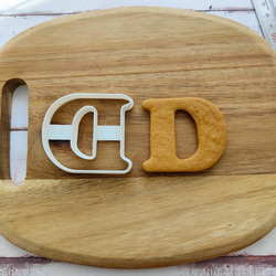 アルファベット【D】  タイプライター風  クッキー型 1枚目の画像