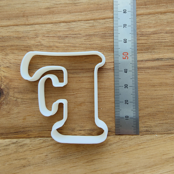 アルファベット【F】  タイプライター風  クッキー型 2枚目の画像