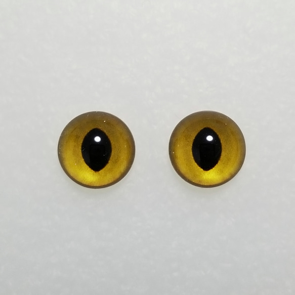 W32　猫の瞳　１２㎜　グラスアイ　羊毛フェルト用 1枚目の画像