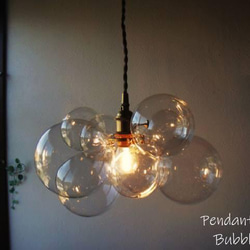 BubbleChandelierLamp バブルシャンデリアペンダントランプLサイズクリアペンダントライト 1枚目の画像