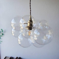 BubbleChandelierLamp バブルシャンデリアペンダントランプLサイズクリアペンダントライト 2枚目の画像