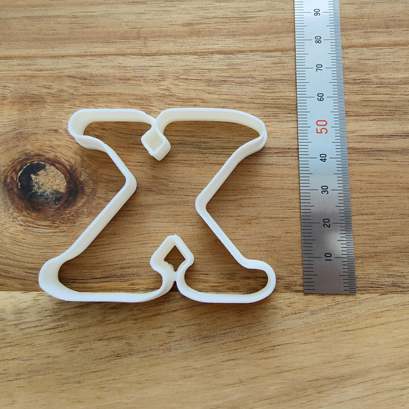 アルファベット【X】  タイプライター風  クッキー型 2枚目の画像