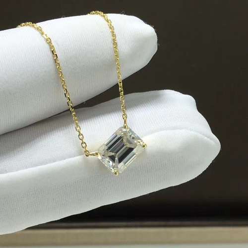 newデザイン】モアサナイト ネックレス K18YG ネックレス・ペンダント  