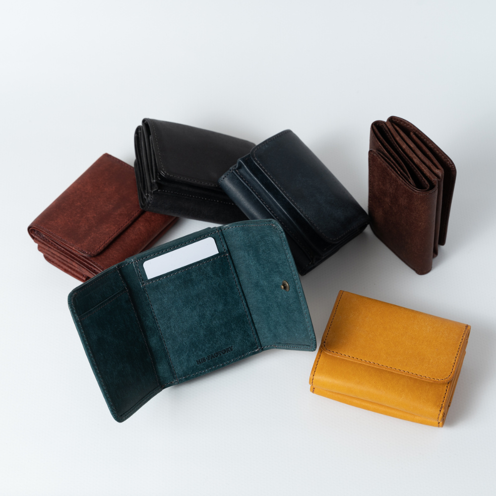 三つ折り財布 tino（ティノ）イタリア植物タンニンなめし革・プエブロ 16,280円