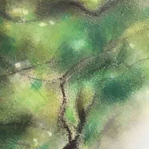 【原画】『冒険の旅へ』（鳥の絵　ガラクタ　アンティーク　森林　パステル画） il_fullxfull.6077457682_da6m.jpg