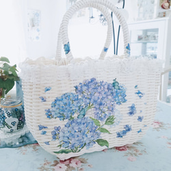 オプションで麦わら帽子チャーム付き✨お洒落moriガールのすずらん刺繍