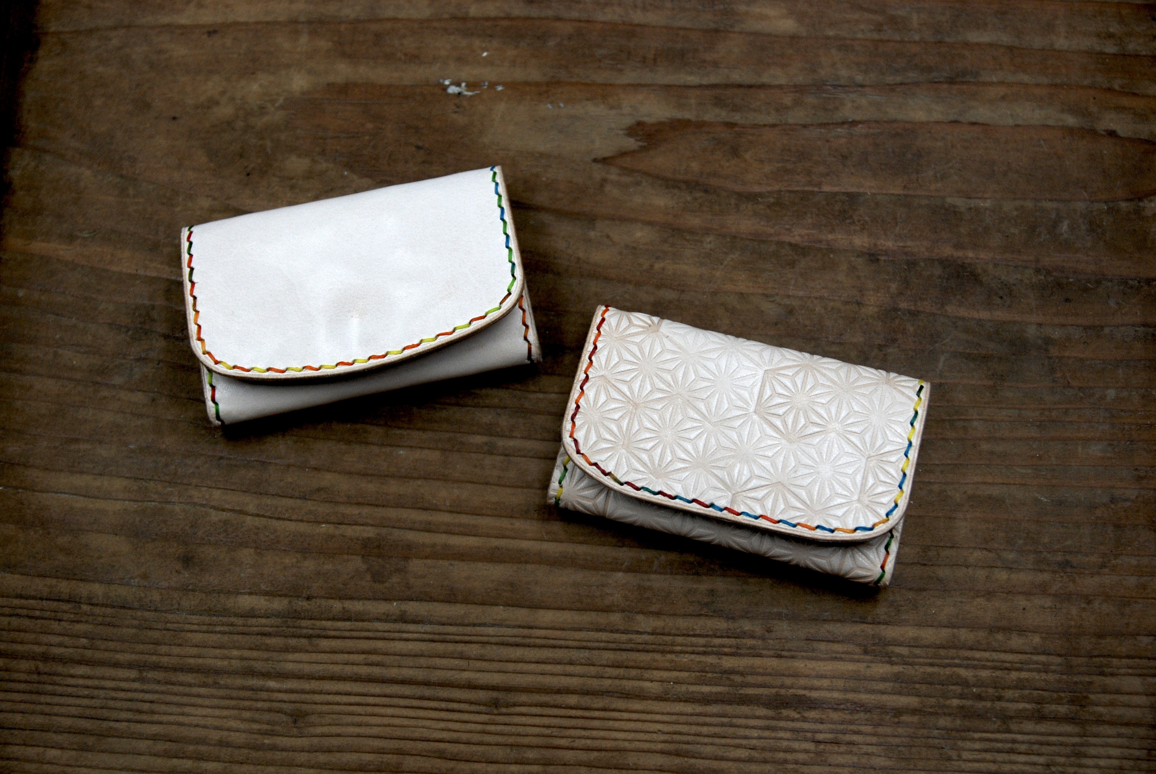 ミニウォレット　麻の葉模様