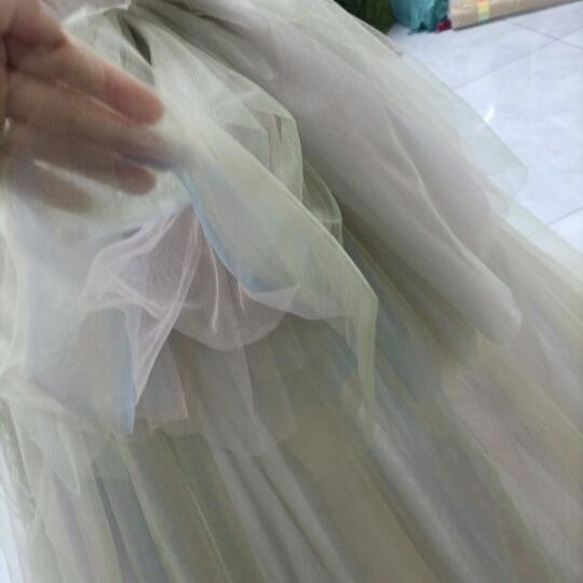 美容產品！ Nanasai 彩色連衣裙 裙子 只有柔軟的薄紗火車婚禮/招待會/音樂會 第7張的照片
