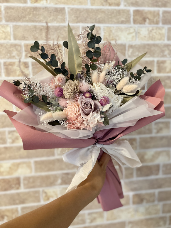 韓国風ナチュラルな花束 ブーケ ポピーのて 通販 14012454｜Creema