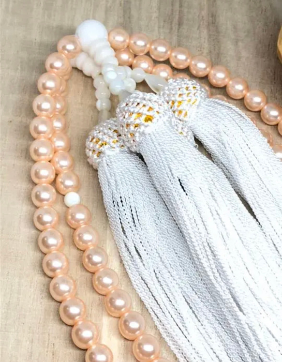 全宗派共通✳︎本式108珠念珠✳︎チェコパール✳︎数珠 2枚目の画像