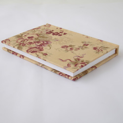 クラシックな布製ハードカバー日記帳（エレガント花柄） 8枚目の画像