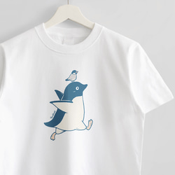 Tシャツ（テクテク・アデリーペンギン） 1枚目の画像