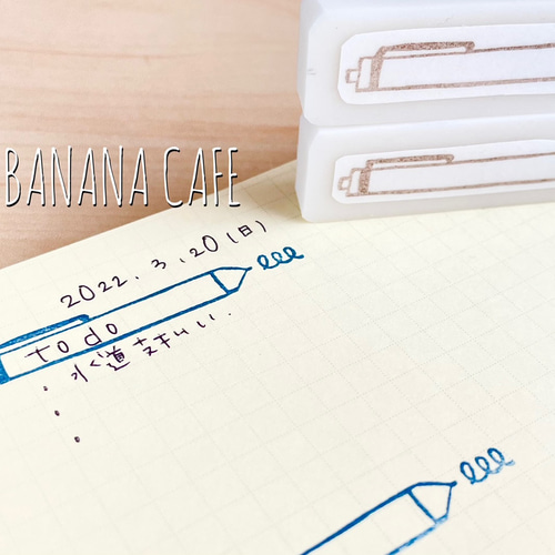 クレヨン＆ボールペン 筆記具はんこ3個セット 消しゴムはんこ(N78