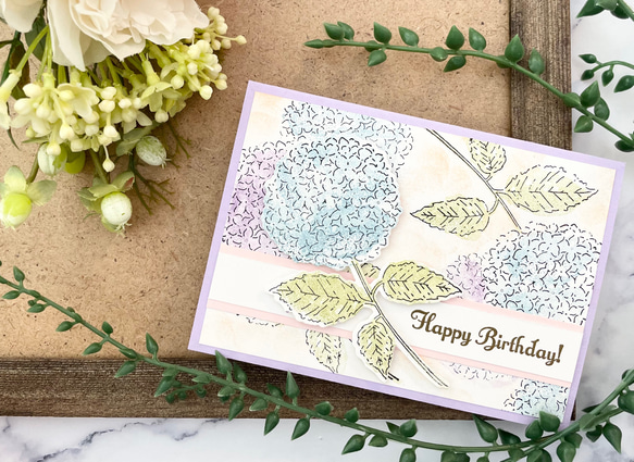 フォロワー様限定1200円世界に1つだけ紫陽花ハンドメイドメッセージ