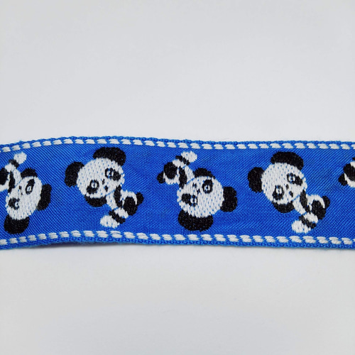2m チロリアンテープ パンダ チロルリボン 刺繍 昭和 レトロ