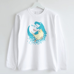 長袖Tシャツ（鳥と恐竜 / オカメインコ） 2枚目の画像