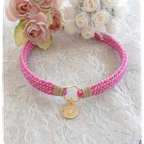 再販】留め具選べます 犬猫用アクセサリーチョーカー リード・首輪