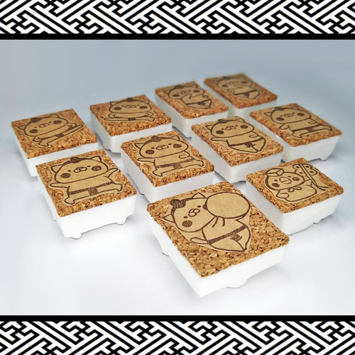 消しゴムはんこ♪お相撲にゃん＆とりの行司さん♪全10種類♪1つ700円