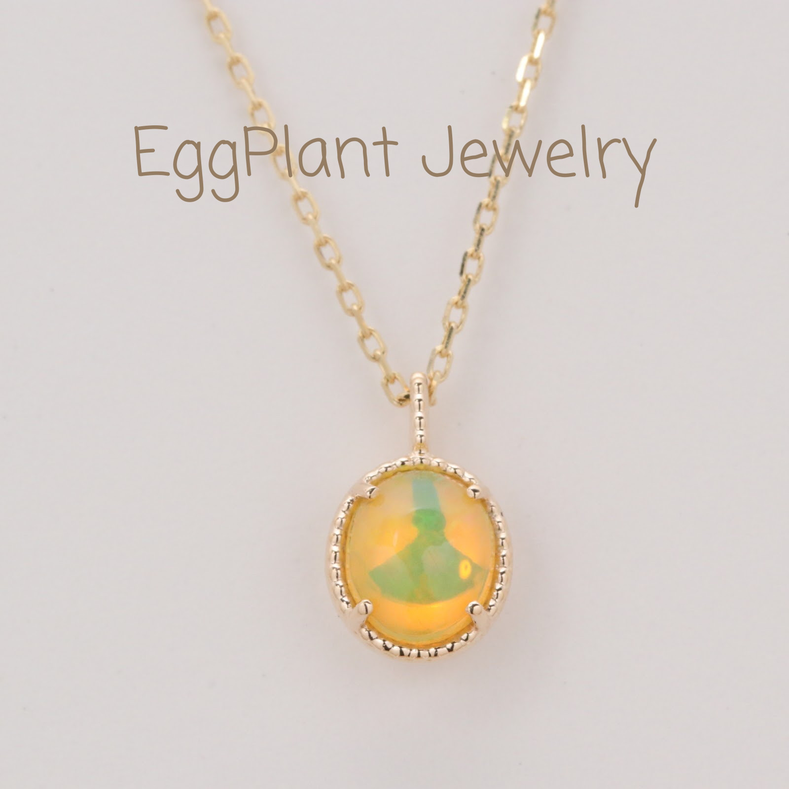 【K10/一点物】オパールネックレス