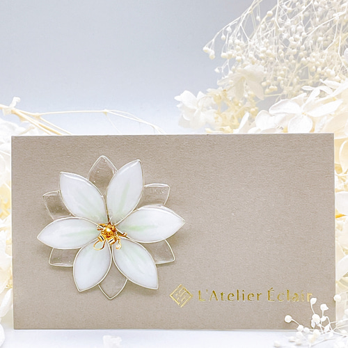 クレマチスのブローチ ブローチ L `ATELIER ECLAIR 通販 14014000